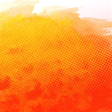 Aquarelle Fond Texturé Orange Vecteur Gratuite