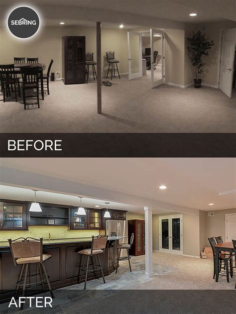 Brett And Carolyns Basement Before And After Pictures Home Remodeling