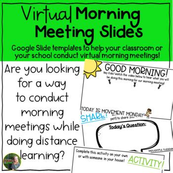Remember to like, comment and subscribe so you don't miss future videos for teaching tips! Distance Learning Virtual Morning Meetings by ...