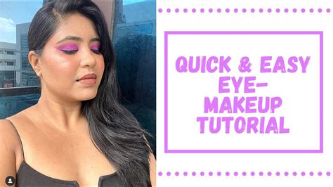 Quick And Easy Eye Makeup Tutorial Makeup By Glamnglaze Youtube