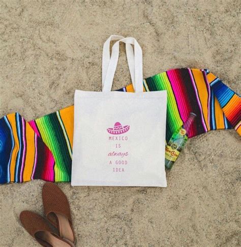 Mexico Totes Tote Bag Wedding Tote Bag Printed Tote Bags