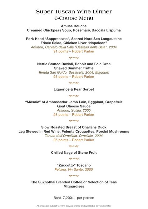 A delicious and nutritious authentic italian recipe. The Concierge: Super Tuscan Wine Dinner