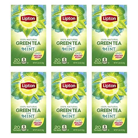 Lipton Green Tea Bags Flavored With Other Natural Flavors Mandarin