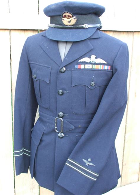 Raaf Post Ww2 Royal Australian Air Force Uniform Jacket Peaked Cap