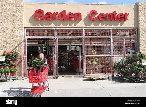 Miami Florida Target Department Store Garden Center entrance Stock