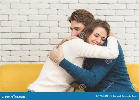 Couples Happily Hugging Each Other Stock Image Image Of Caucasian Person 175403081