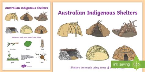 aboriginal shelter display poster aboriginal huts humpies