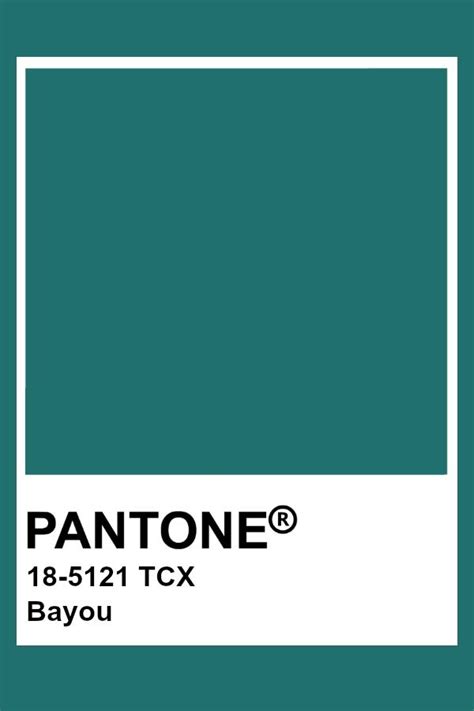 Pantone Bayou Pantone Azul Paleta Pantone Pantone Tcx Pantone