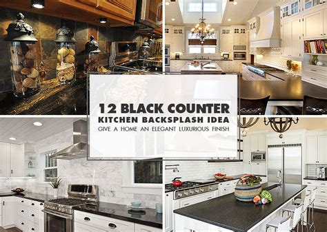 Here's the ultimate black kitchen ideas gallery and article showcasing kitchens with black cabinets, countertops, appliances, backsplashes and more. Black Countertop Backsplash Ideas | Backsplash.com