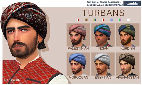 Turbans Recolored By Leonking786 Here Are Seven The Sims 4