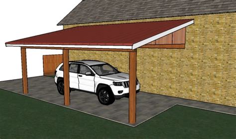 Attached Carport Free Diy Plans Howtospecialist How To Build