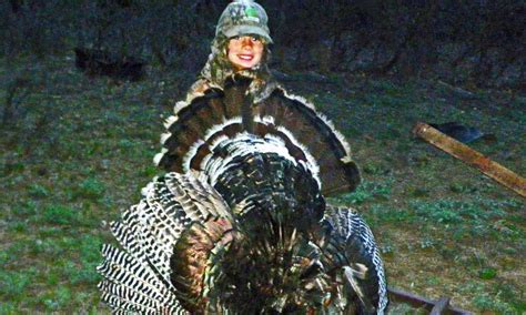 youth turkey hunts exciting firsts mia anstine encouraging everyone to get outside hunt