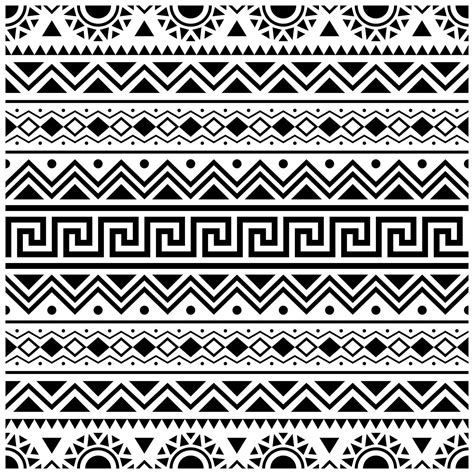 diseño de textura de patrón étnico sin costura azteca 7325046 Vector en