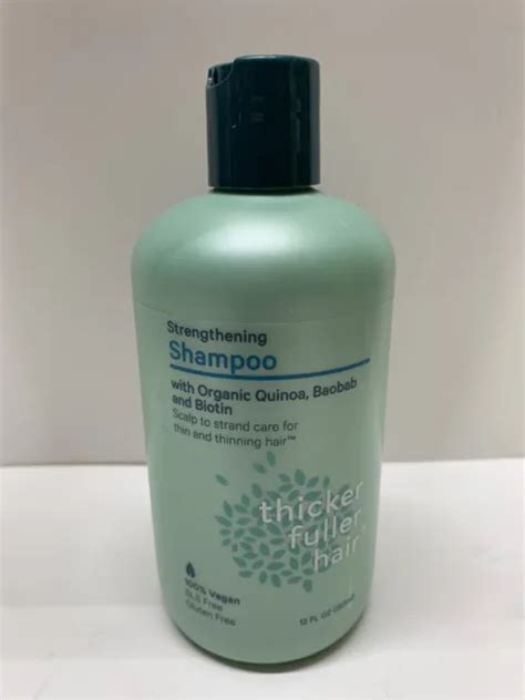 Thicker Fuller Hair Strengthening Shampoo Green 12 Fl Oz 1039