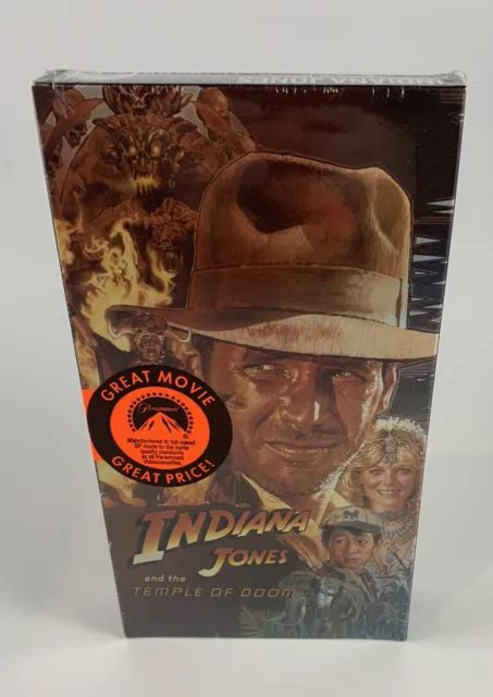 INDIANA JONES AND The Temple Of Doom VHS VCR 1984 New Factory Sealed