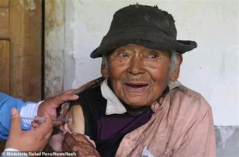 Peru Medics Give 121 Year Old Man A Covid 19 Jab Daily Sun Express