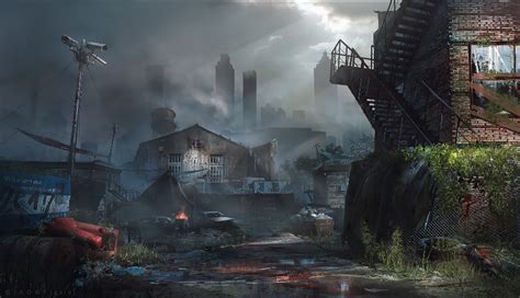 The Alley By Giaonguyen Concept Art 2d Cgsociety Zombies