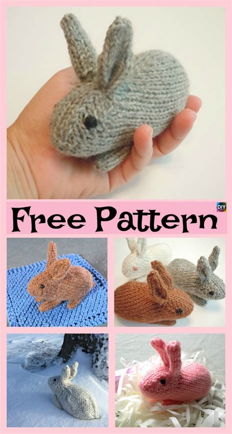 8 Knitted Adorable Bunny Free Patterns Diy 4 Ever