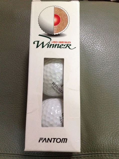 Vintage Box 3 New Winner Fantom Golf Ball Sleeve Korea Liquid Balata