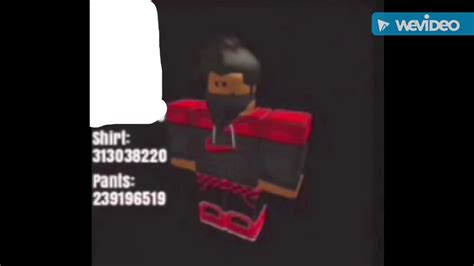 Enter the promo code in the section to the right and your free virtual good will be automatically added to your roblox account. Roblox Clothes Codes! FOR BOYS! - YouTube