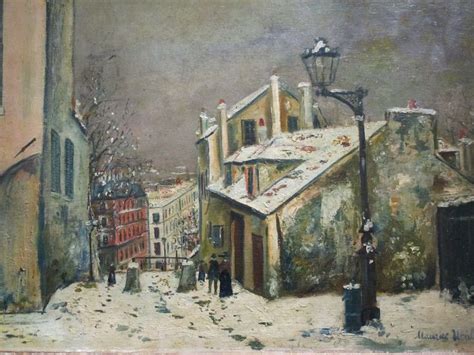 La Maison De Mimi Pinson Sous La Neige Vers 1913 1914 Maurice