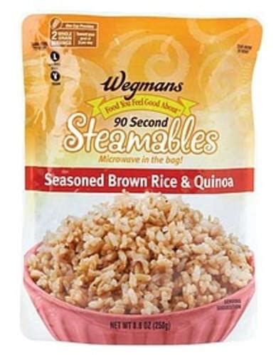 Wegmans 90 Second Steamables Seasoned Brown Rice And Quinoa Rice And Other