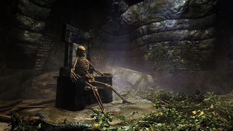 King Skeleton Sitting At The Throne Wallpaper The King Of The Dead