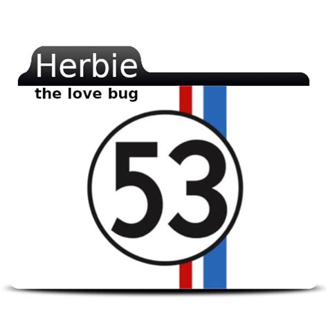 Herbie The Love Bug Folder Icon By Sir Lee On Deviantart