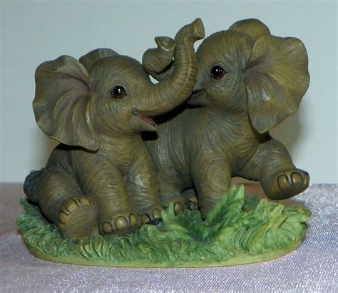 The Hamilton Collection ©1996 African Elephants At Play Sweet Elephant