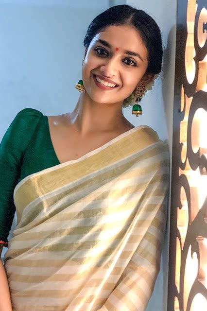 Actress Keerthy Suresh Beautiful Pics In Saree Actress Doodles Tamil