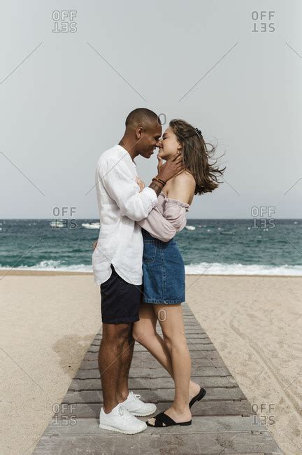 A Babe Interracial Couple In Love At The Beach Stock Images Page Everypixel