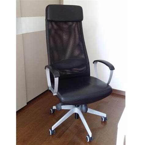 Ikea Markus Swivel Office Chair Black Leather Furniture And Home