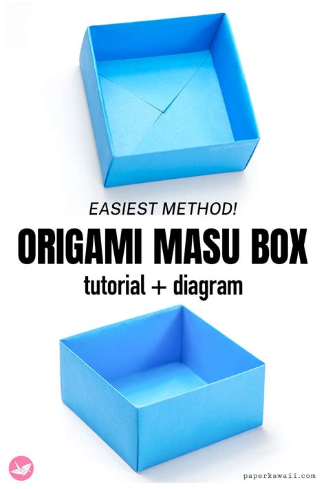 Easy Origami Masu Box Tutorial Best Method Paper Kawaii