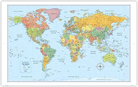 Rand Mcnally Signature Edition World Wall Map Folded Pricepulse