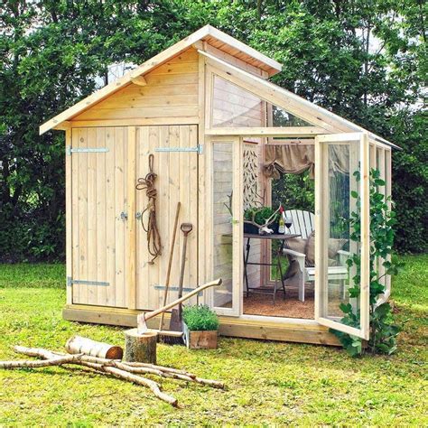 Farmhouse diy greenhouses using old windows. greenhouse-storage-shed-combination | Garden shed diy ...