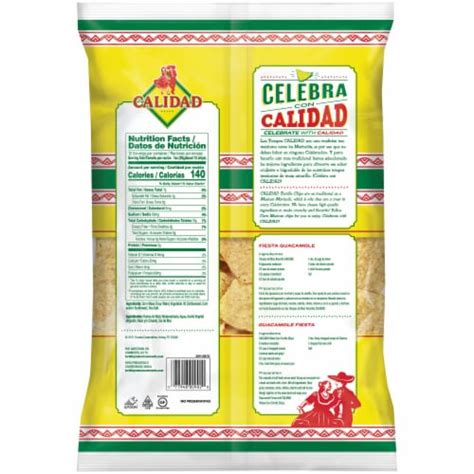 calidad gluten free yellow corn tortilla chips 12 oz fry s food stores