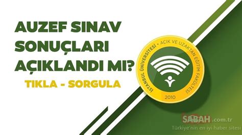 Auzef vize sınav sonuçları bekleniyor. AUZEF sınav sonuçları 2020 açıklandı mı? İÜ bahar dönemi ...