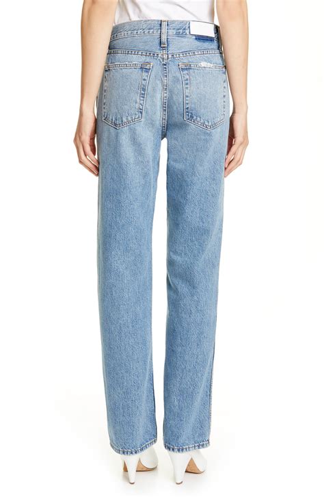 Redone Denim Originals High Waist Loose Jeans In Blue Lyst