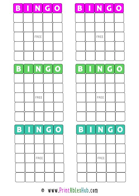7 Best Images Of Printable Blank Bingo Sheets Free Printable Blank Vrogue