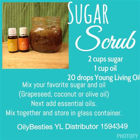 Diy Sugar Scrub Using Young Living Oils Sugar Scrub Diy Young