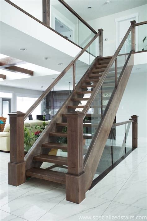 Open Rise Maple Specialized Stair And Rail