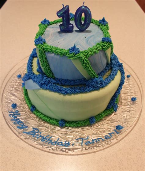 10th Birthday Cake Working With Fondant Is Rewarding 10 Birthday