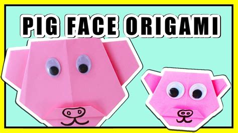 Origami Pig Face 🐷 How To Make An Easy Pig Origami For Kids Life Hacks