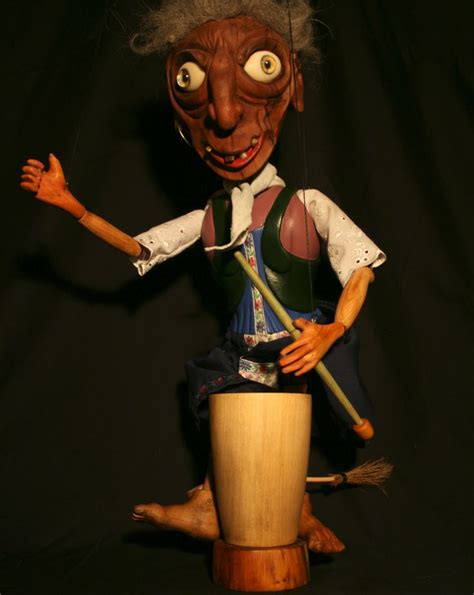 The Witch Puppet Baba Yaga Looking For Any Chance To Make Mischief Head Is Carved In Spalted