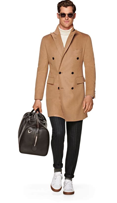 Camel Double Breasted Coat J455bi Suitsupply Online Store