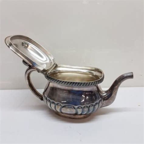 Antique Usn Us Navy Reed And Barton Silver Soldered Tea Pot Ebay