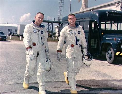 Astronauts Neil A Armstrong Left Command Pilot And David R Scott