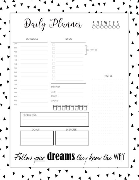 Customizable Free Printable Daily Planner Template Printable Templates The Best Porn Website
