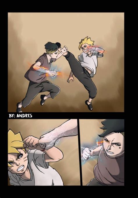 Boruto Vs Kawaki Manga By Andres2498 Comic Naruto Naruto Boruto