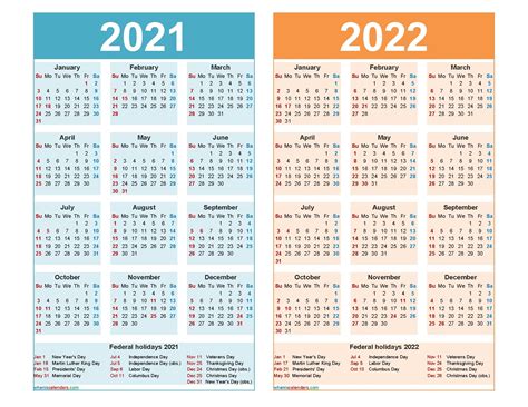 Free Printable Calendars 2021 2022 Mentioned Previously By The